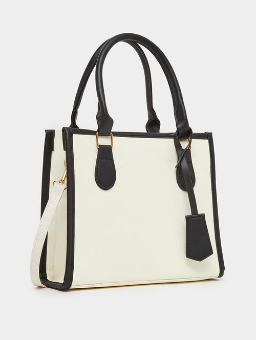 colorblock bag tag pu leather handbag - 21971439 -  Standard Image - 0