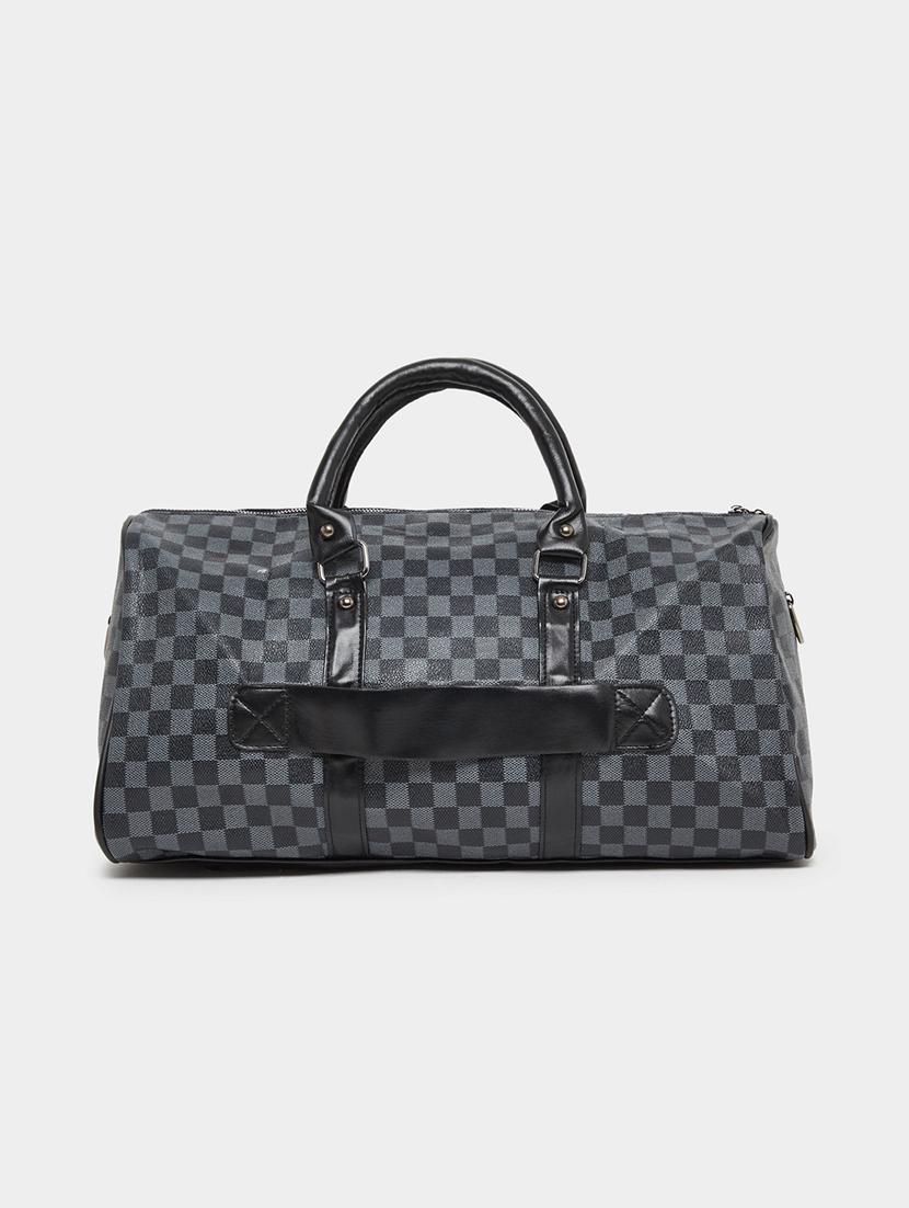 black checkered gym duffle bag - 21971461 - Standard Image - 2