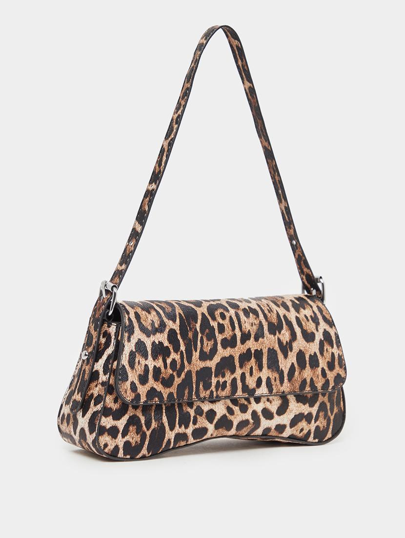 women brown leopard print shoulder handbag stylish - 21971469 - Standard Image - 2