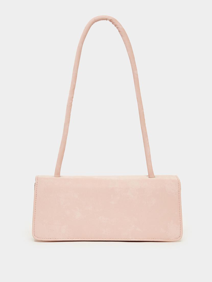 pink handbag with scarf party bag - 21971479 - Standard Image - 2
