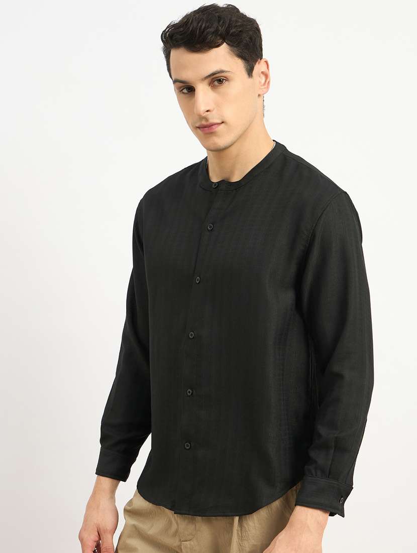 men self design long sleeve loose fit casual shirt - 21971557 -  Standard Image - 2