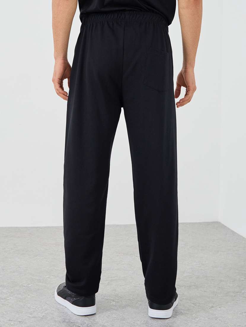 men solid mid rise relazed fit track pant - 21971567 -  Standard Image - 2