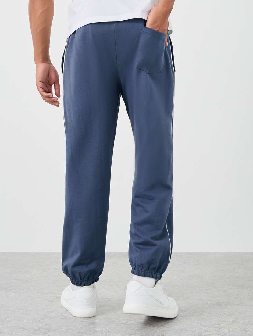 men typographic mid rise relaxed fit jogger - 21971572 - Standard Image - 2