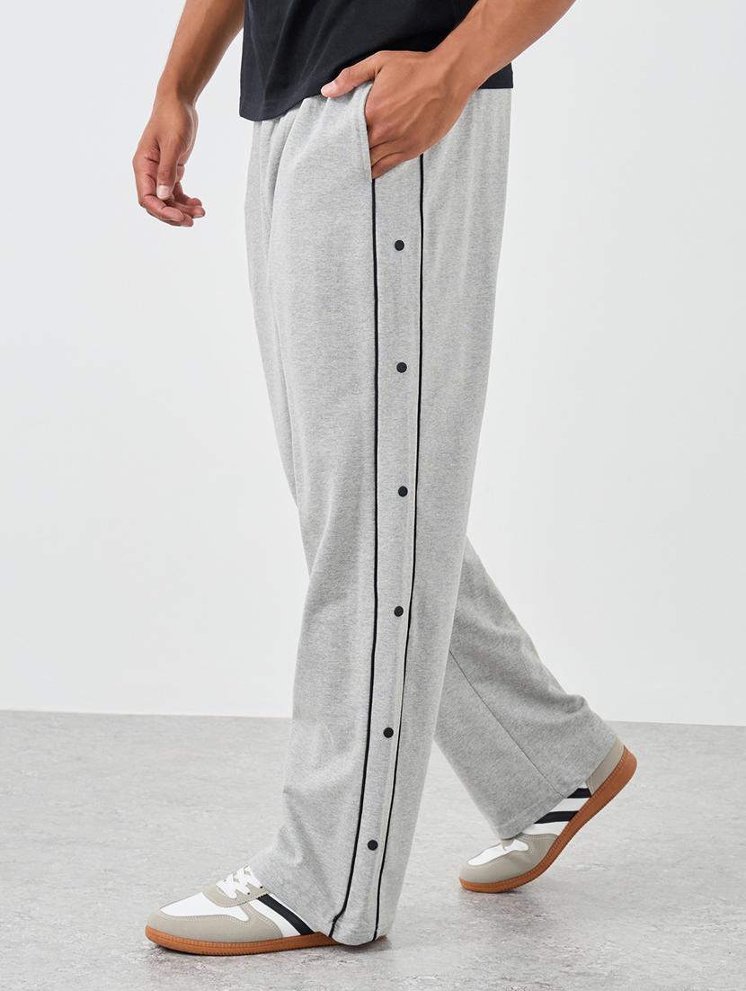 men solid mid rise full length track pant - 21971578 - Standard Image - 2