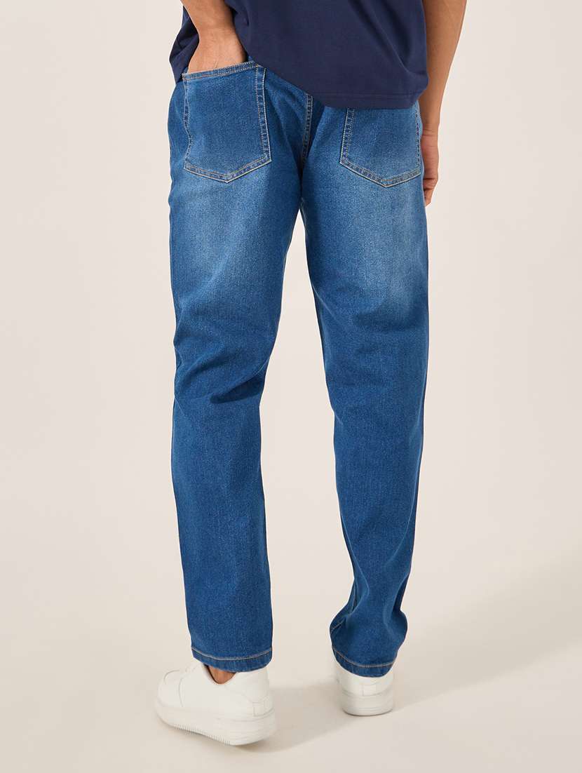 men washed mid rise full length jeans - 21971597 -  Standard Image - 2