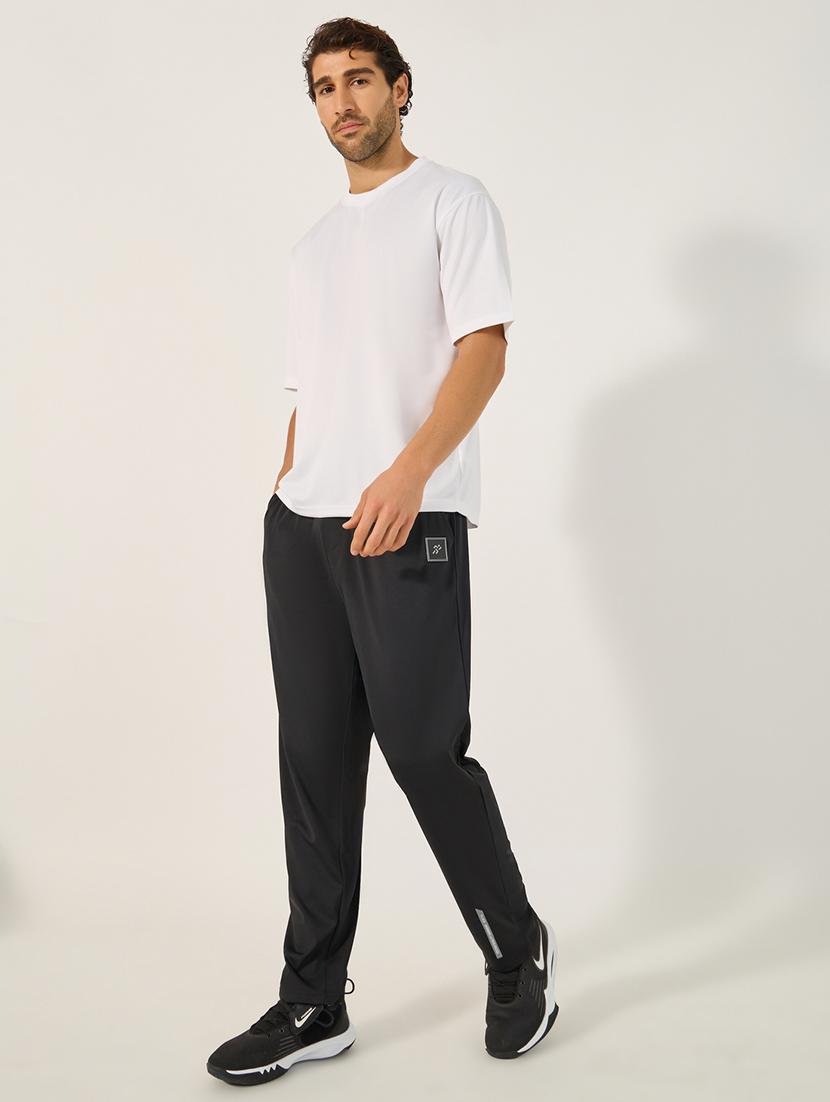 men typography mid rise full length track pant - 21971637 - Standard Image - 2