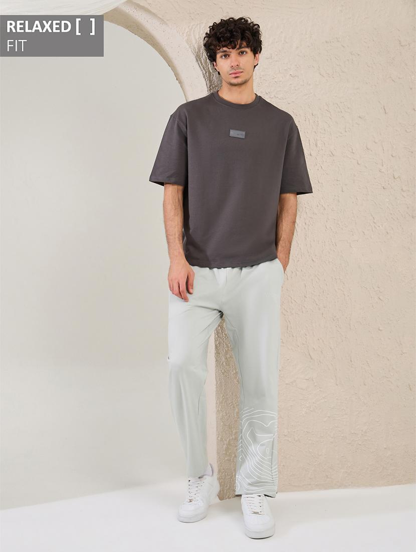 men grey printed relaxed fit track pant - 21971715 - Standard Image - 2