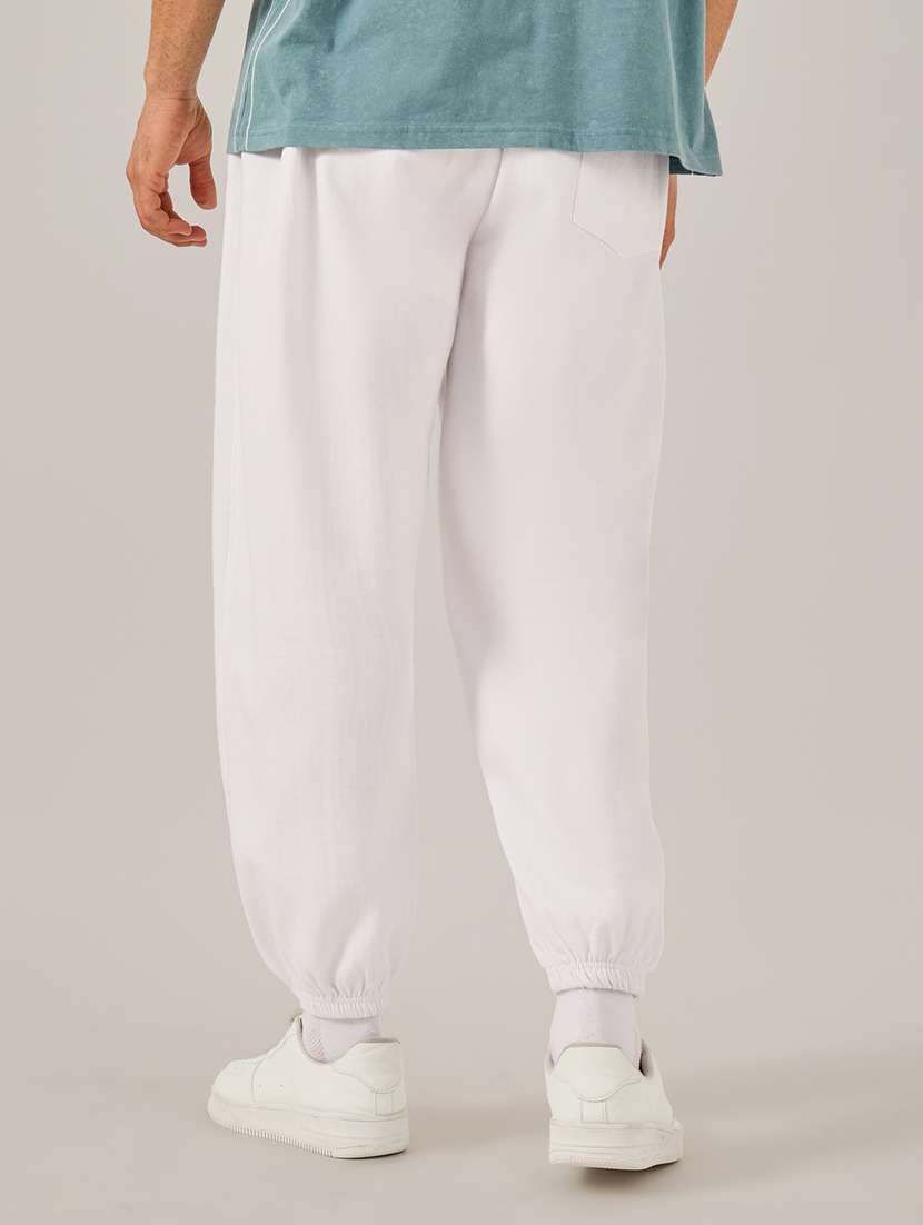 men solid mid rise relaxed fit jogger - 21971717 -  Standard Image - 2