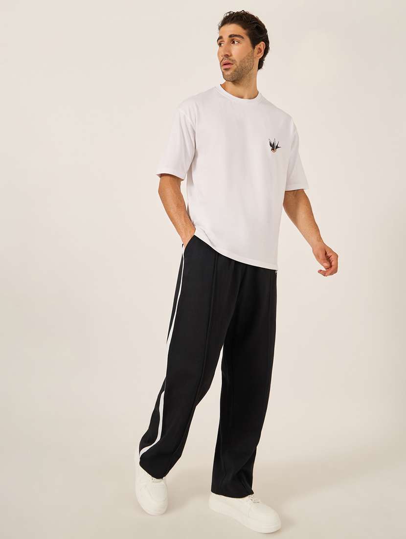 men tapered mid rise relaxed fit track pant - 21971720 - Standard Image - 2