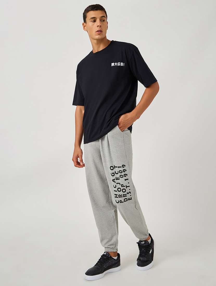 men printed mid rise relaxed fit jogger - 21971727 -  Standard Image - 2