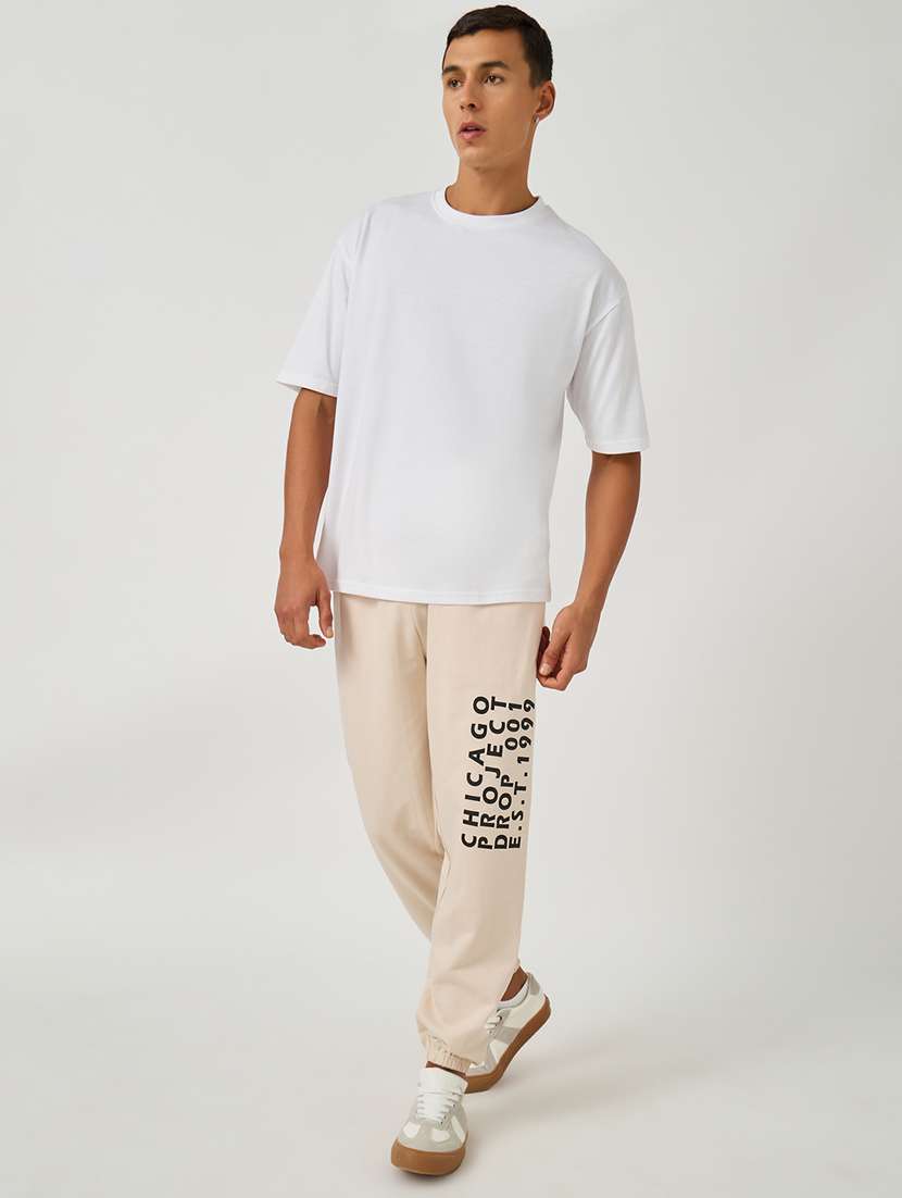 men printed mid rise relaxed fit jogger - 21971728 -  Standard Image - 2