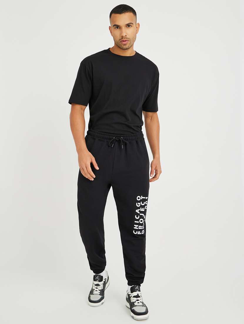 men printed mid rise relaxed fit jogger - 21971729 -  Standard Image - 2