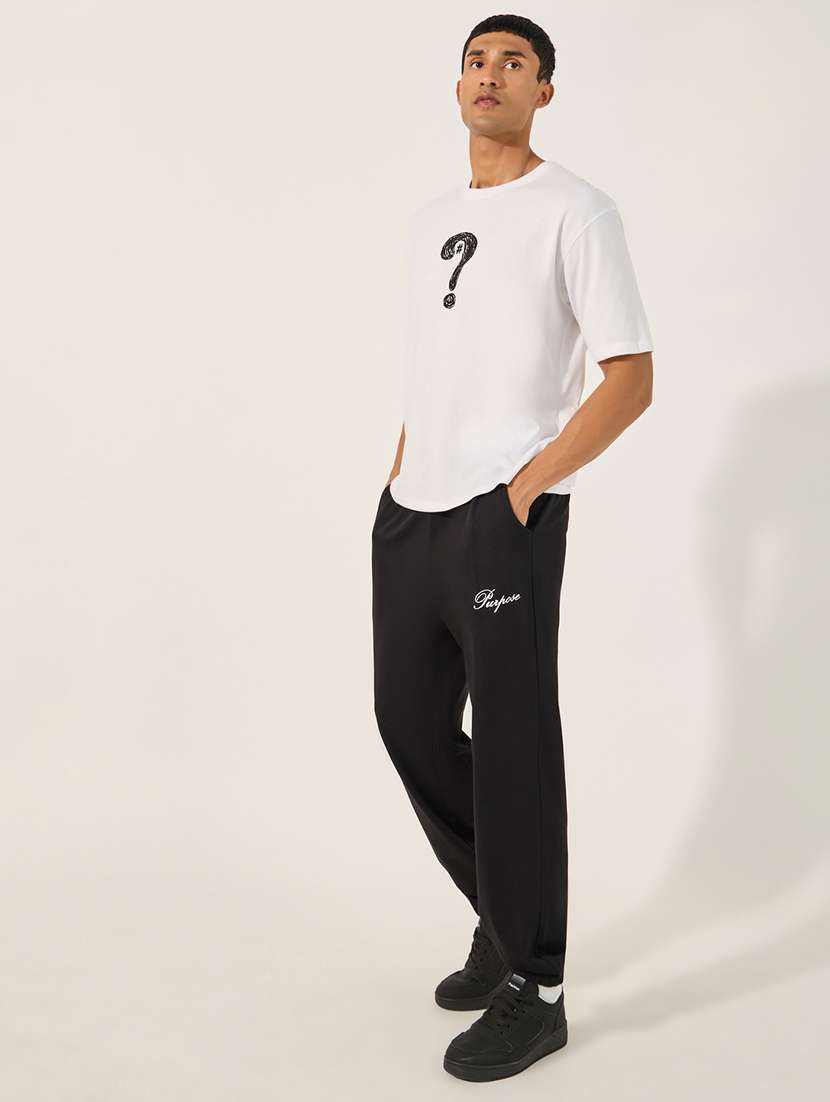 men printed mid rise relaxed fit jogger - 21971755 -  Standard Image - 2