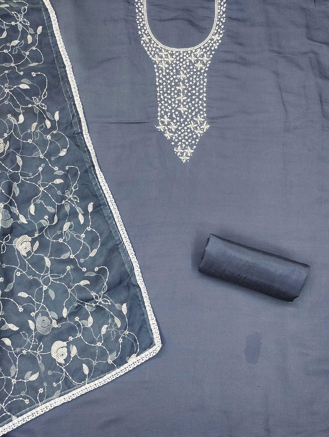 women embroidered unstitched suit set - 21971813 - Standard Image - 2