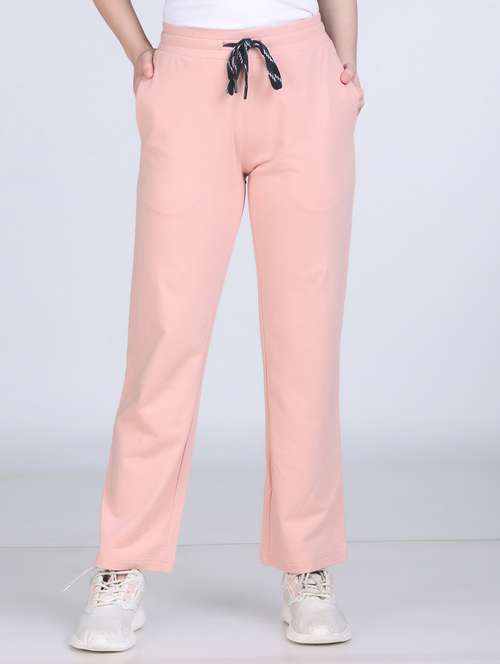 women solid mid rise regular fit track pant - 21971849 -  Standard Image - 0