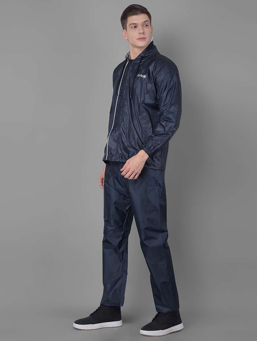 men solid long sleeve rain suit set - 21971889 - Standard Image - 2