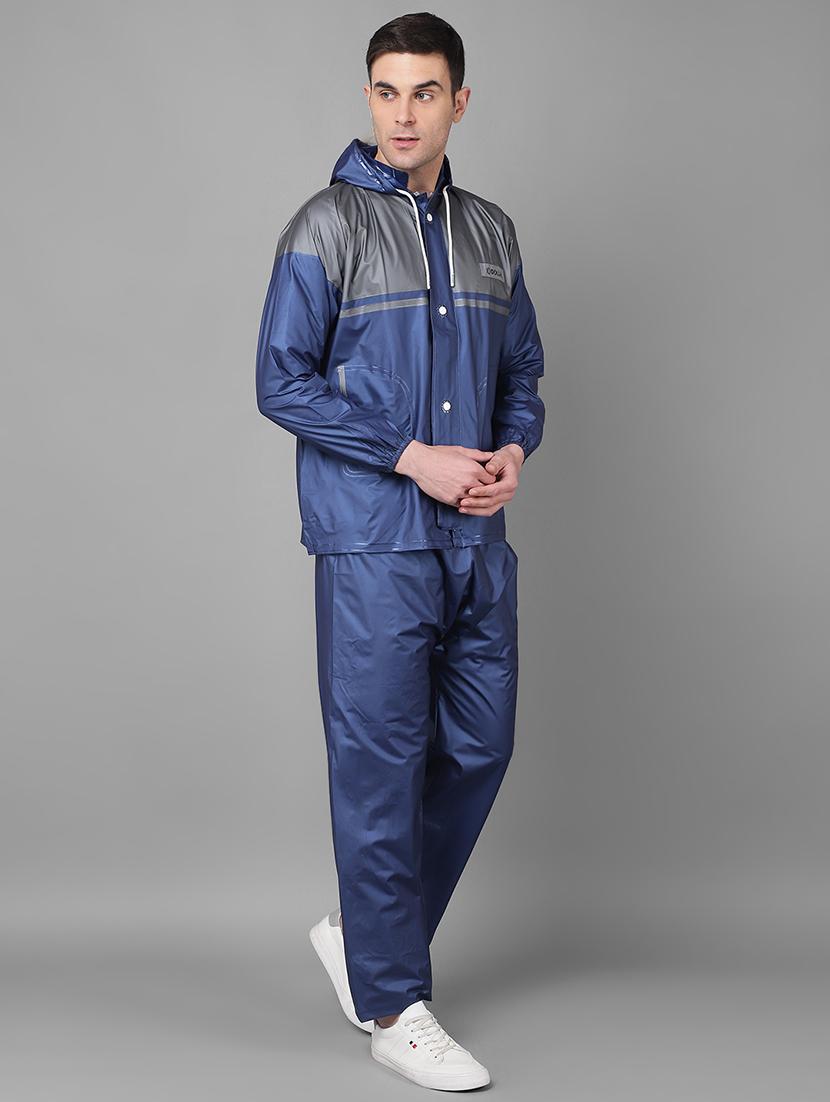 men color block long sleeve rain suit set - 21971927 - Standard Image - 2