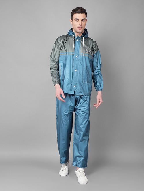 men color block long sleeve rain suit set  - 21971938 -  Standard Image - 0