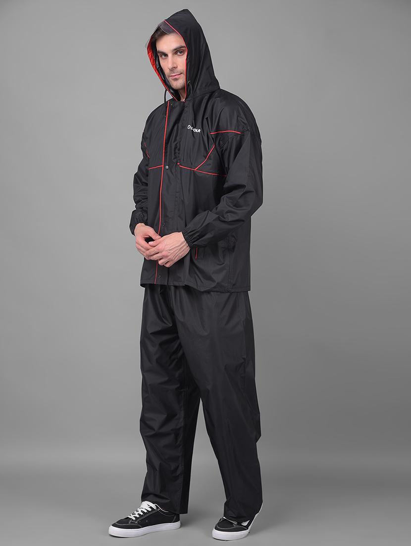 men solid long sleeve rain suit set - 21971984 - Standard Image - 2