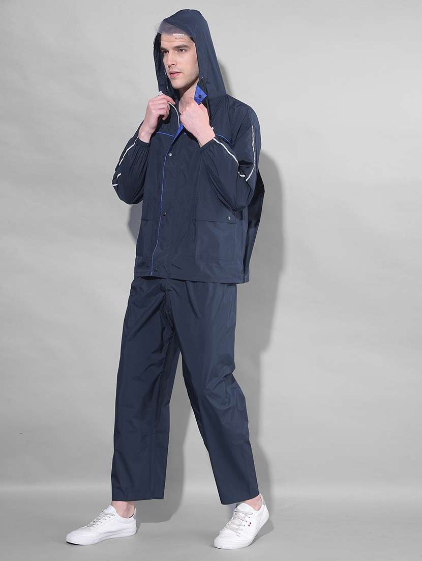 men solid long sleeve rain suit set - 21972000 - Standard Image - 2