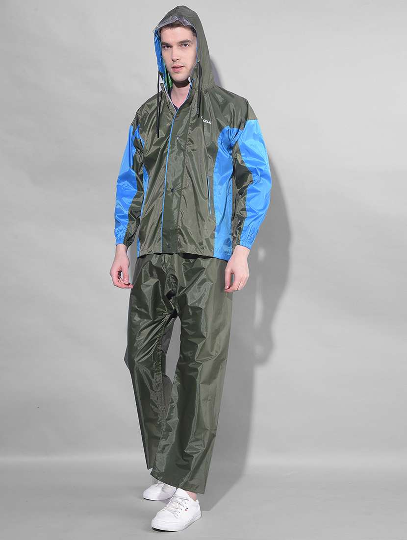 men color block long sleeve rain suit set  - 21972002 -  Standard Image - 2