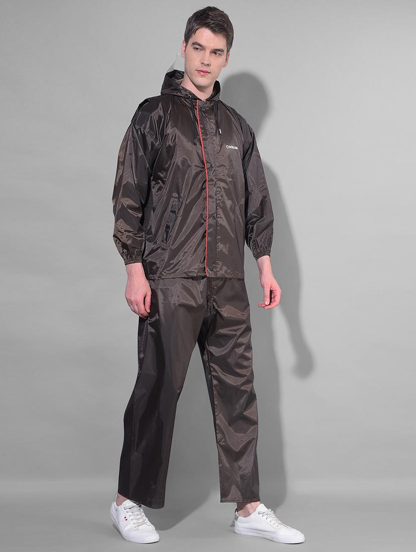 men solid long sleeve rain suit set - 21972023 - Standard Image - 2