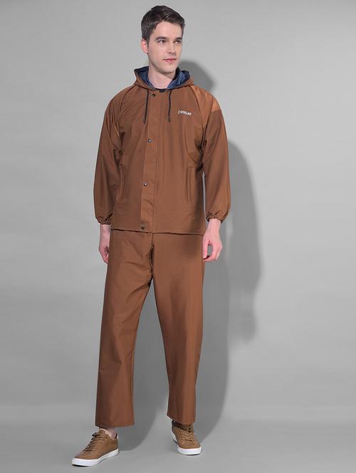 men solid long sleeve rain suit set - 21972031 - Standard Image - 0