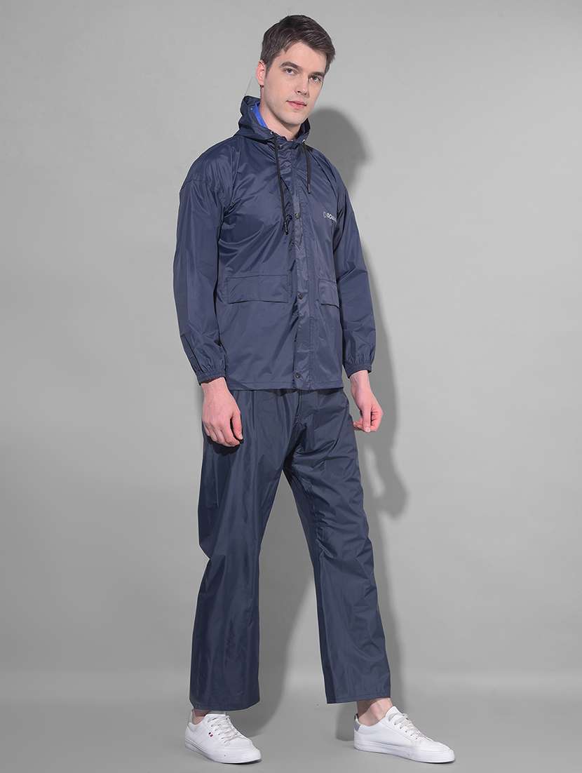 men solid long sleeve rain suit set - 21972043 - Standard Image - 2