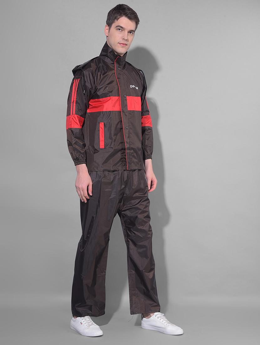 men color block long sleeve rain suit set - 21972063 - Standard Image - 2