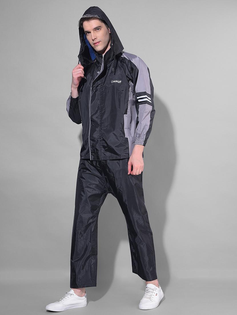 men color block long sleeve rain suit set - 21972064 - Standard Image - 2