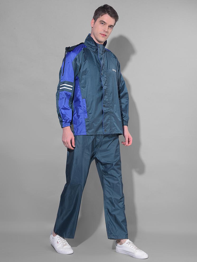 men color block long sleeve rain suit set - 21972066 - Standard Image - 2