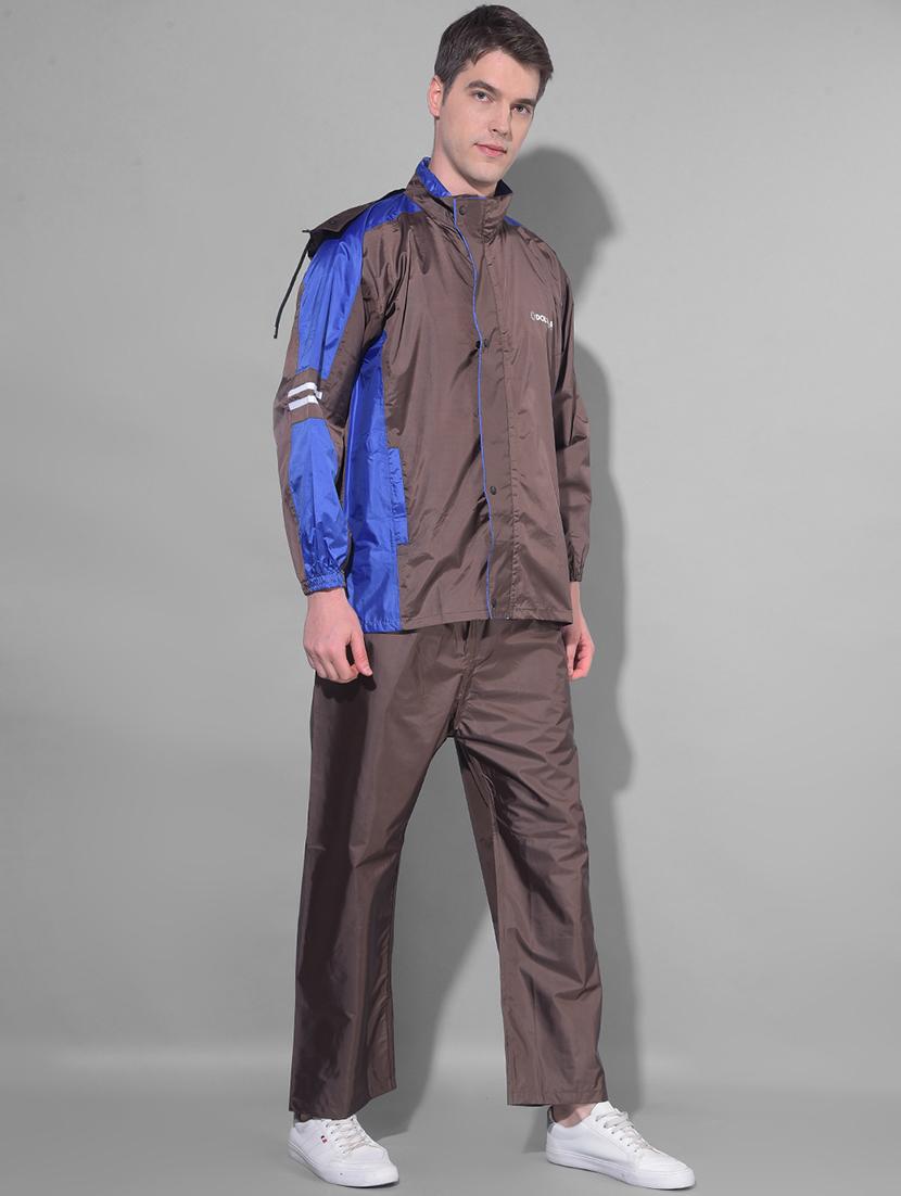 men color block long sleeve rain suit set - 21972068 - Standard Image - 2