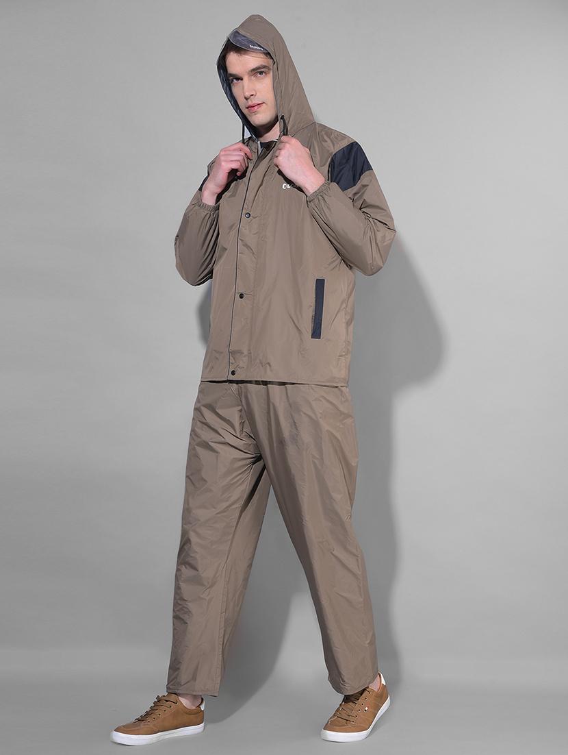 men color block long sleeve rain suit set - 21972087 - Standard Image - 2