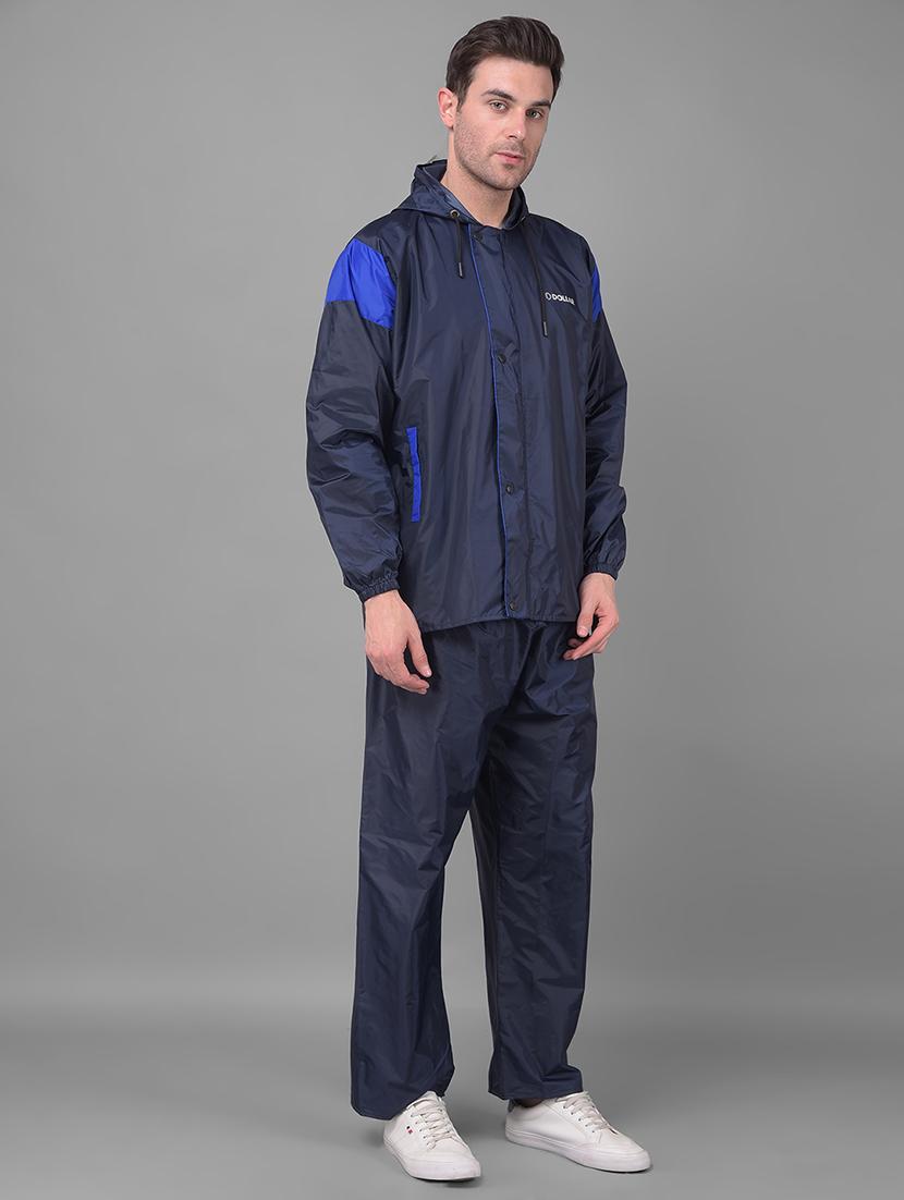 men color block long sleeve rain suit set - 21972088 - Standard Image - 2