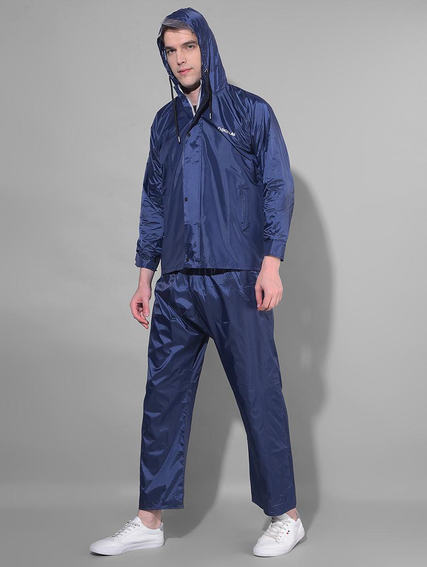men solid long sleeve rain suit set - 21972111 - Standard Image - 2