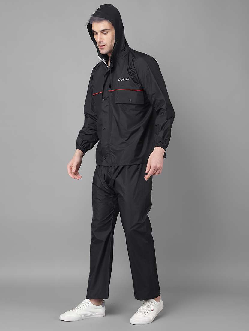men solid long sleeve rain suit set  - 21972121 -  Standard Image - 2