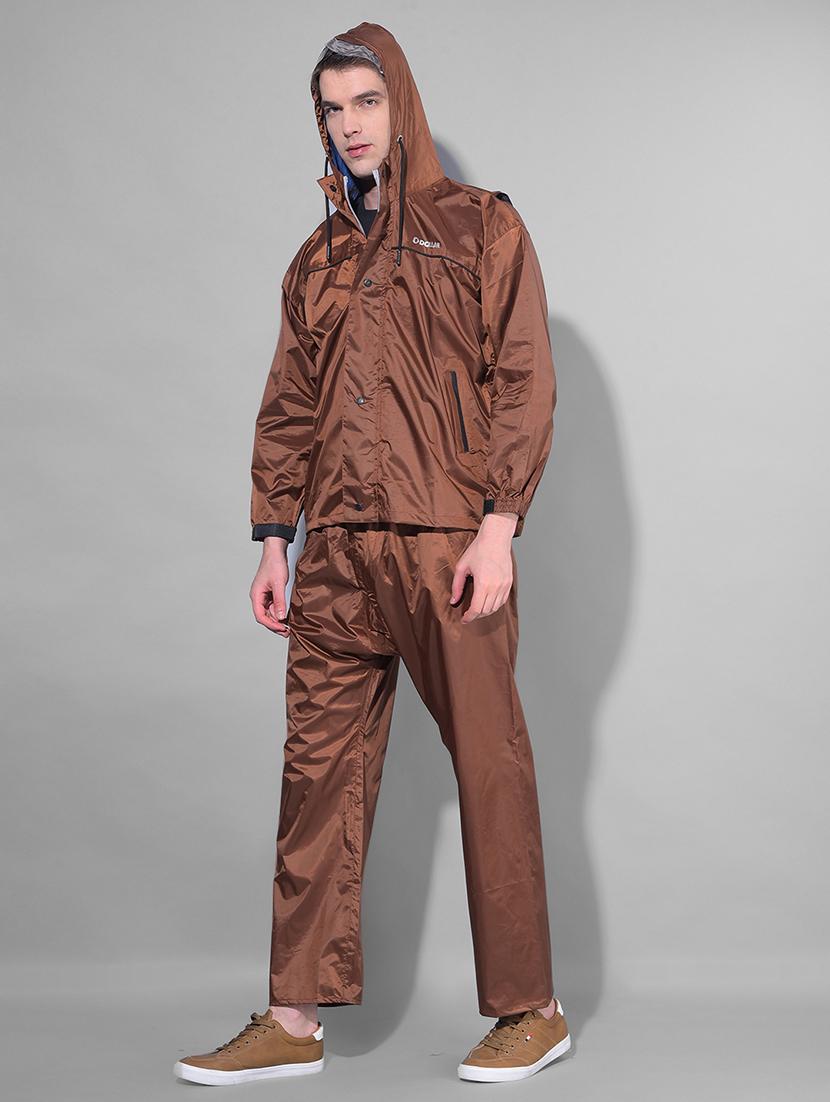 men solid long sleeve rain suit set - 21972125 - Standard Image - 2