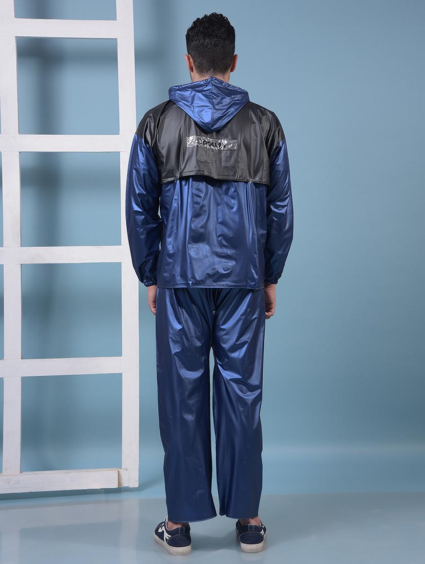 men color block long sleeve rain suit set - 21972161 - Standard Image - 2