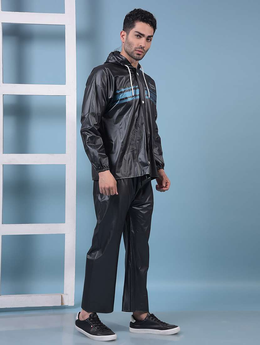 men striped long sleeve rain suit set - 21972162 - Standard Image - 2
