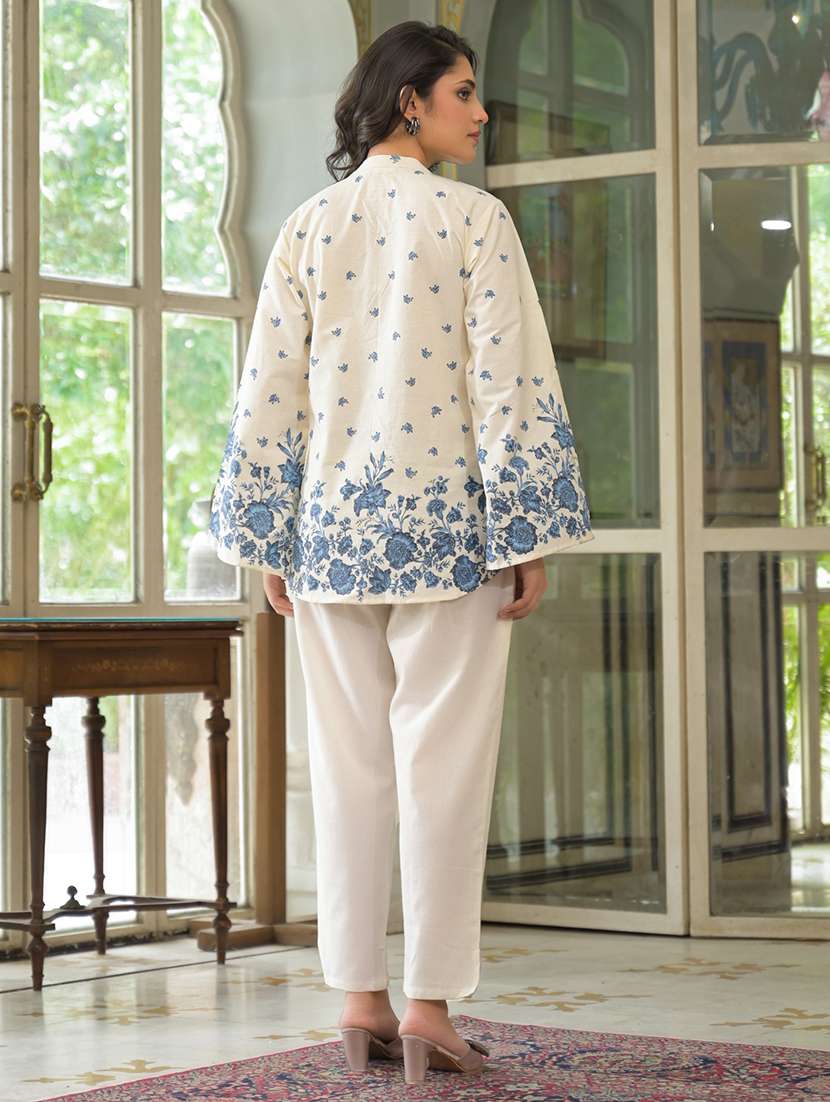 women floral printed long sleeve ethnic co-ord set - 21972333 -  Standard Image - 2