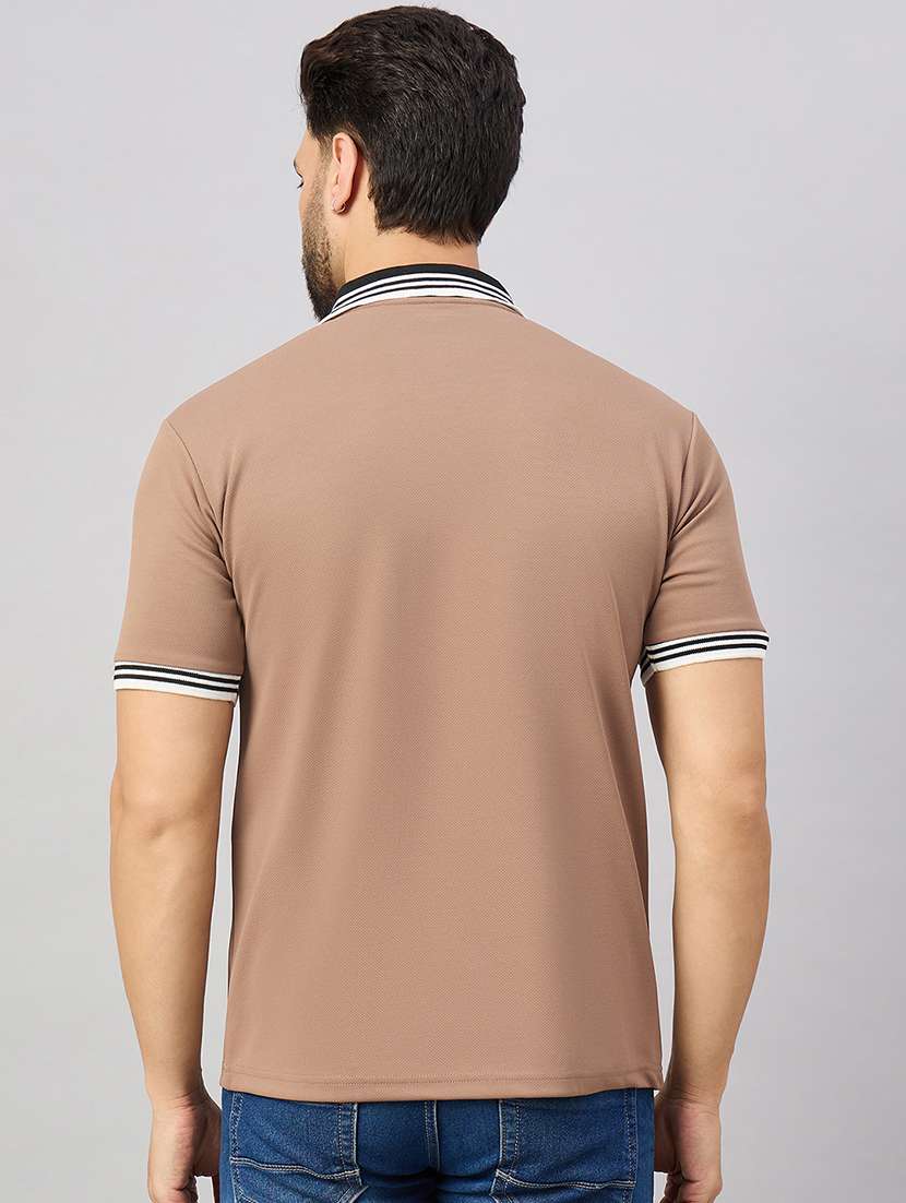 men solid short sleeve regular fit polo t-shirt - 21972366 -  Standard Image - 2