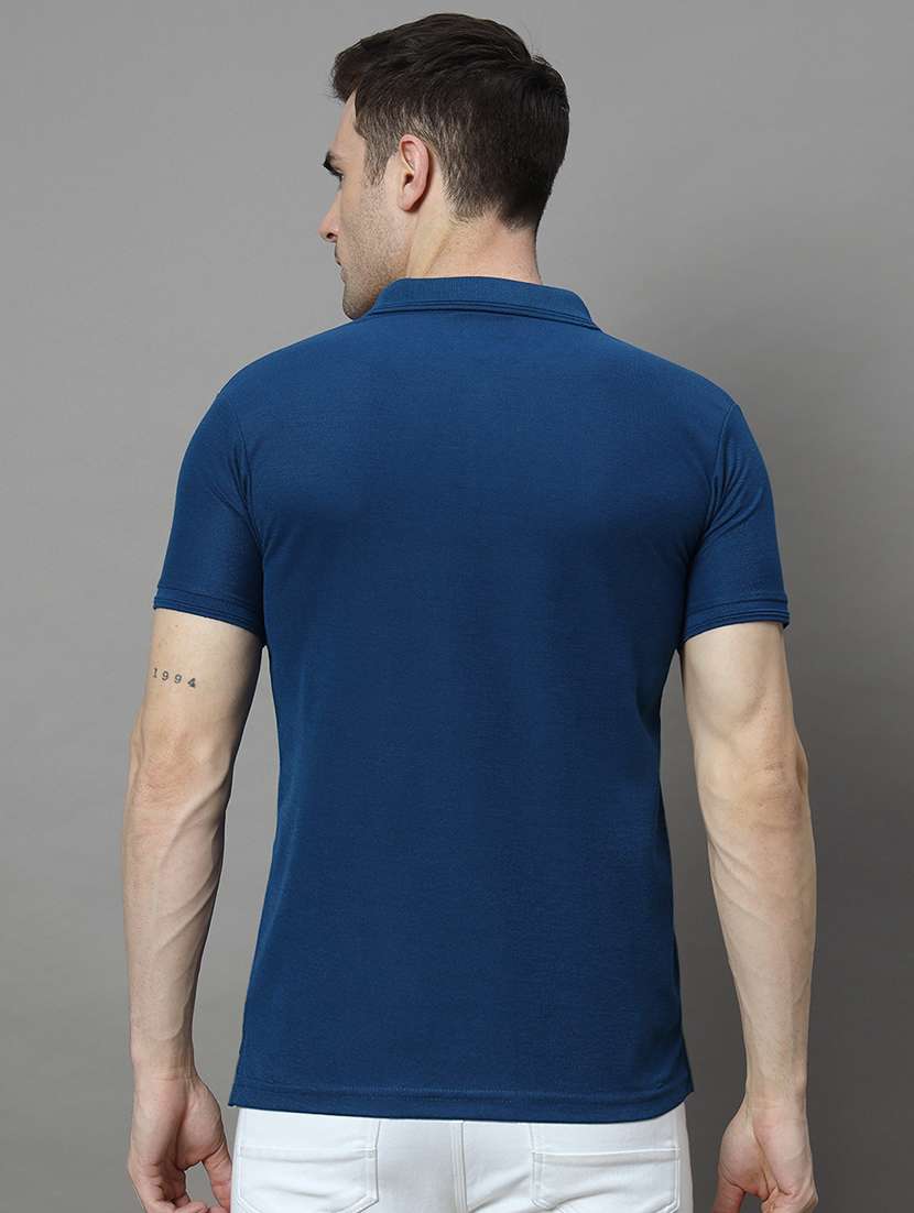 men solid short sleeve regular fit polo t-shirt - 21972375 -  Standard Image - 2