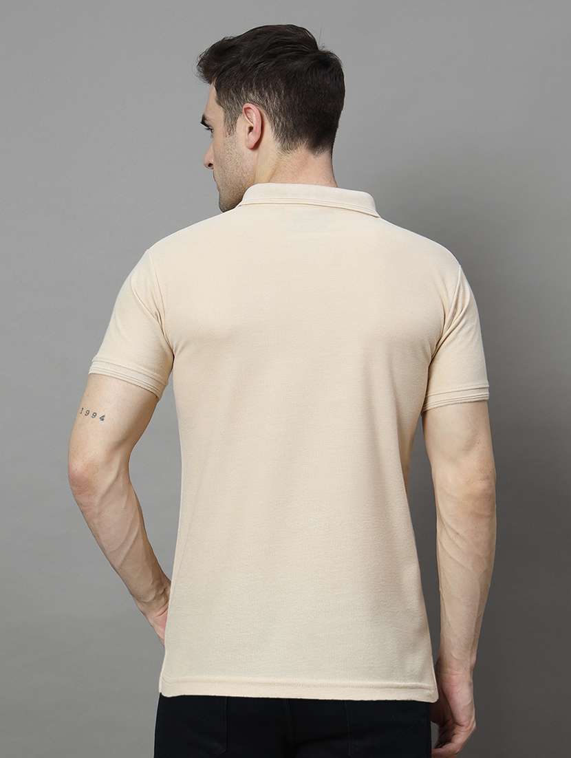 men solid short sleeve regular fit polo t-shirt - 21972377 -  Standard Image - 2