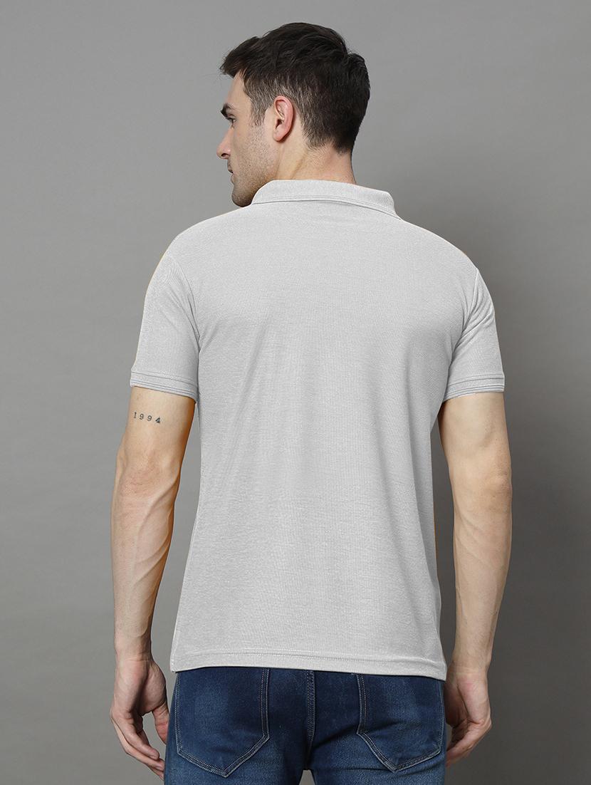 men solid short sleeve regular fit polo t-shirt - 21972380 - Standard Image - 2