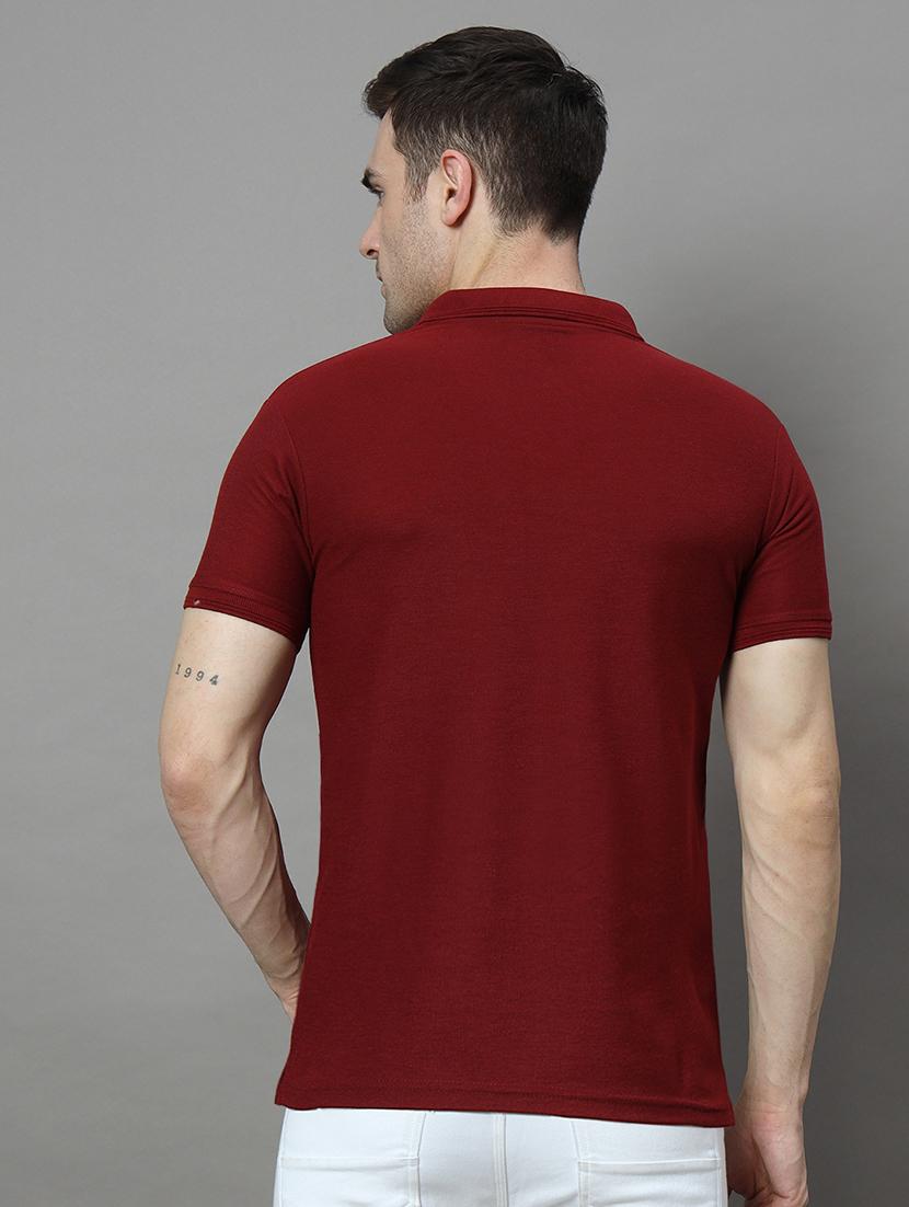 men solid short sleeve regular fit polo t-shirt - 21972382 - Standard Image - 2