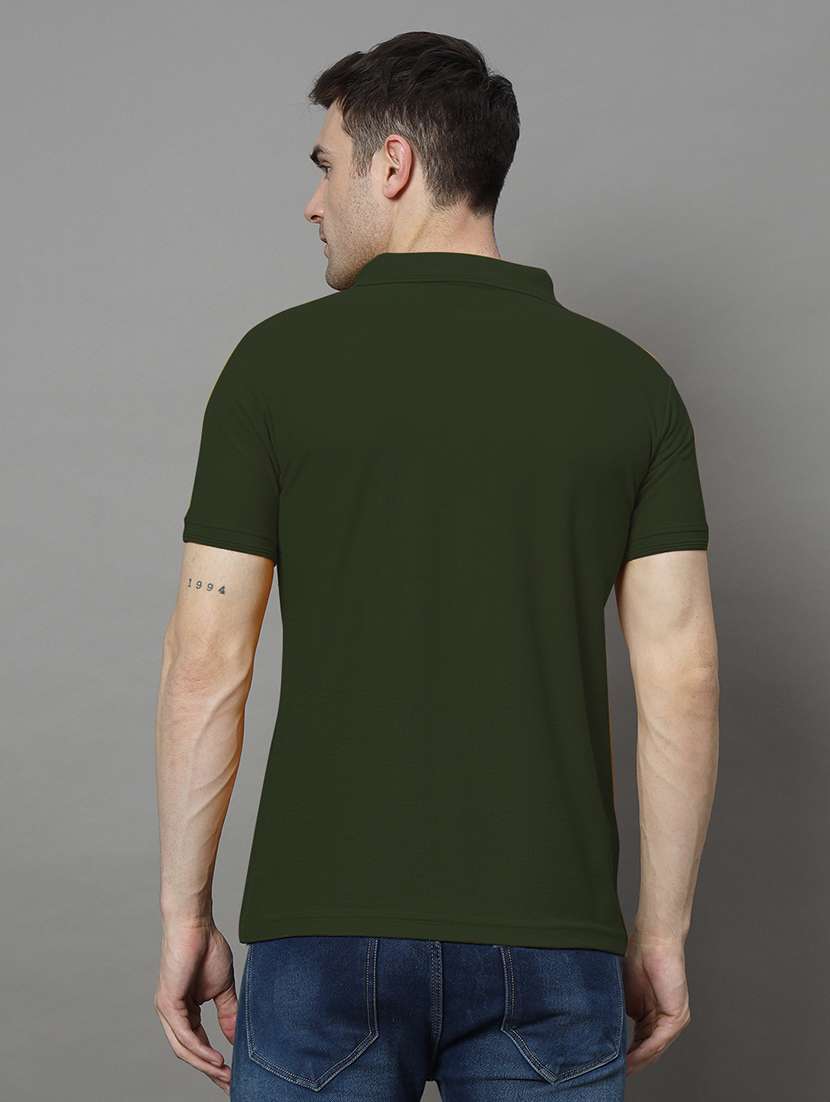 men solid short sleeve regular fit polo t-shirt - 21972384 -  Standard Image - 2