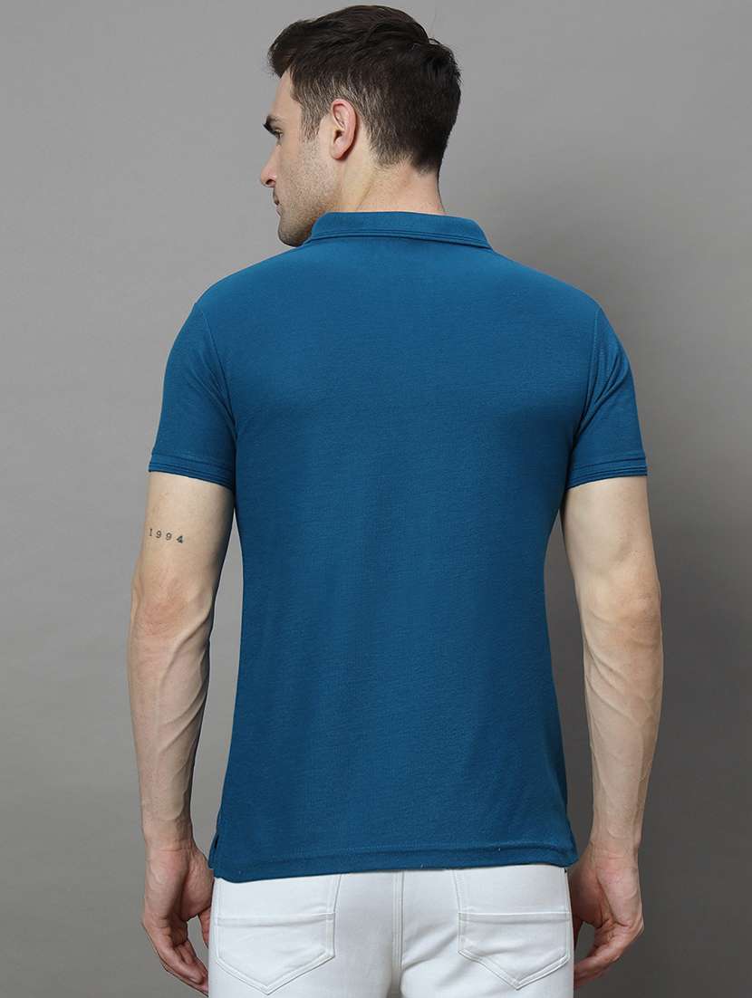 men solid short sleeve regular fit polo t-shirt - 21972389 -  Standard Image - 2