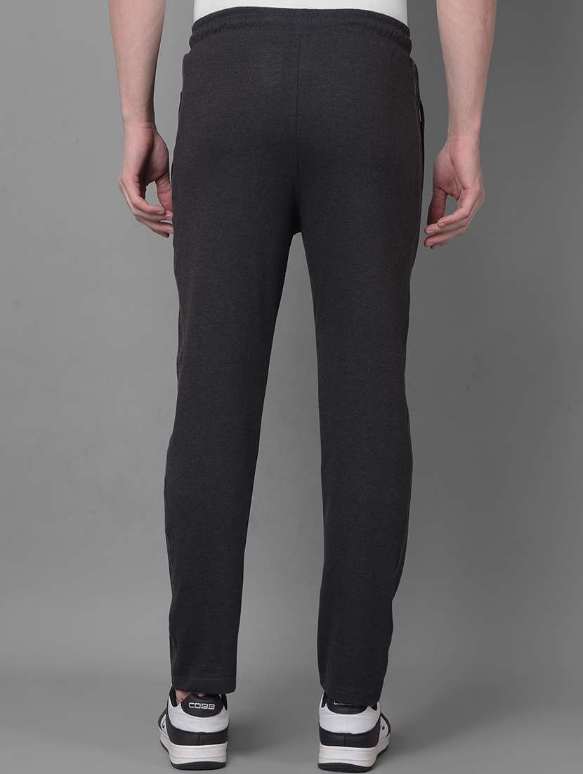 men solid mid rise full length track pant - 21972647 -  Standard Image - 2