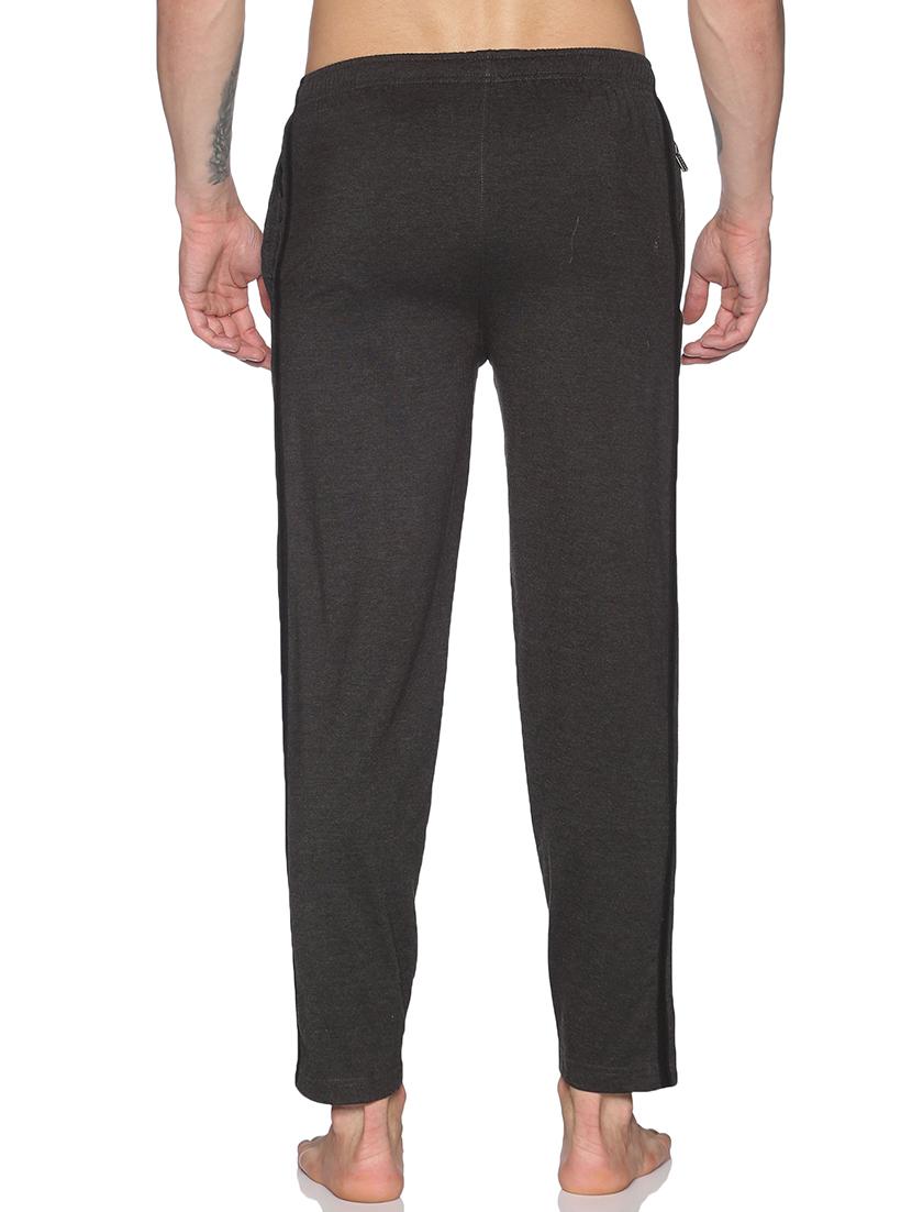 men solid mid rise ankle length track pant - 21972648 - Standard Image - 2