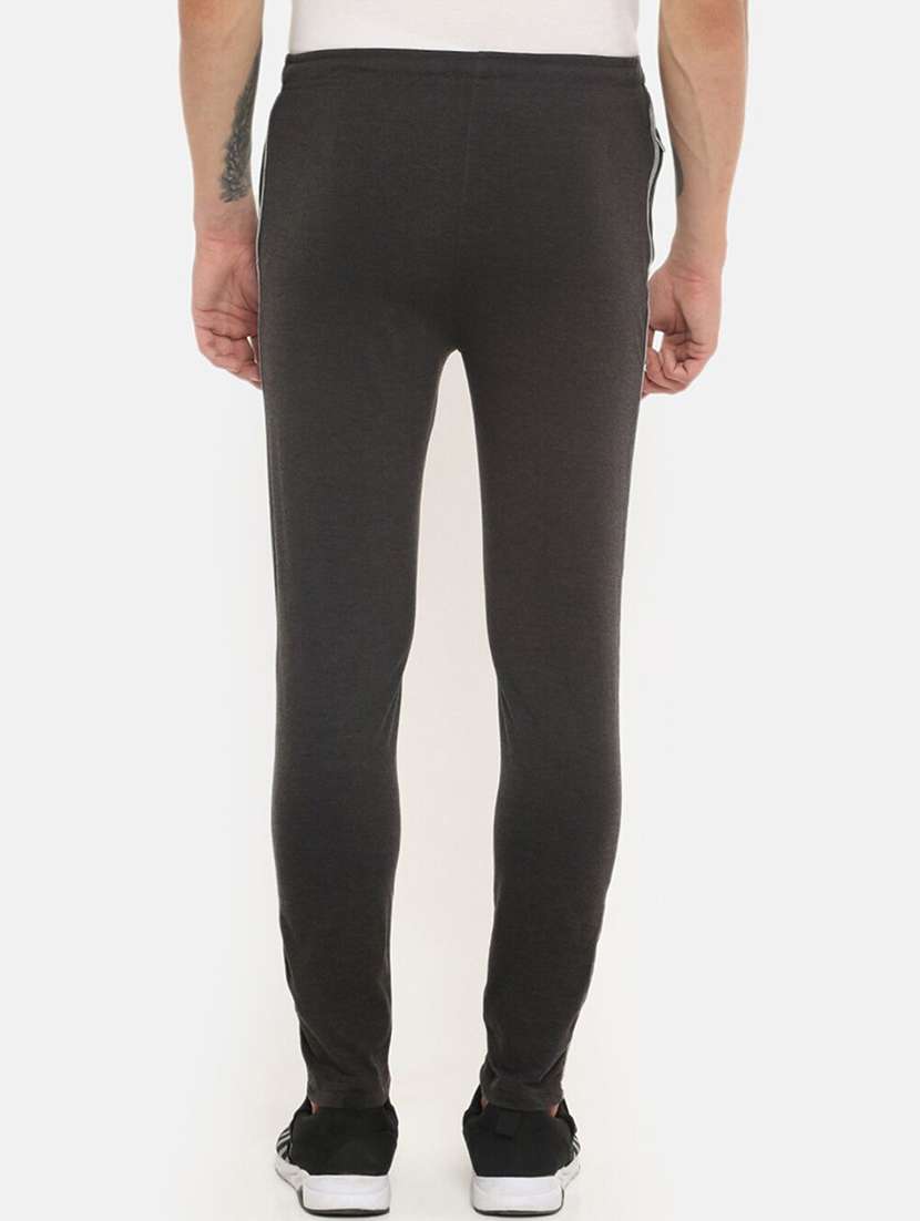 men solid mid rise full length track pant - 21972649 -  Standard Image - 2